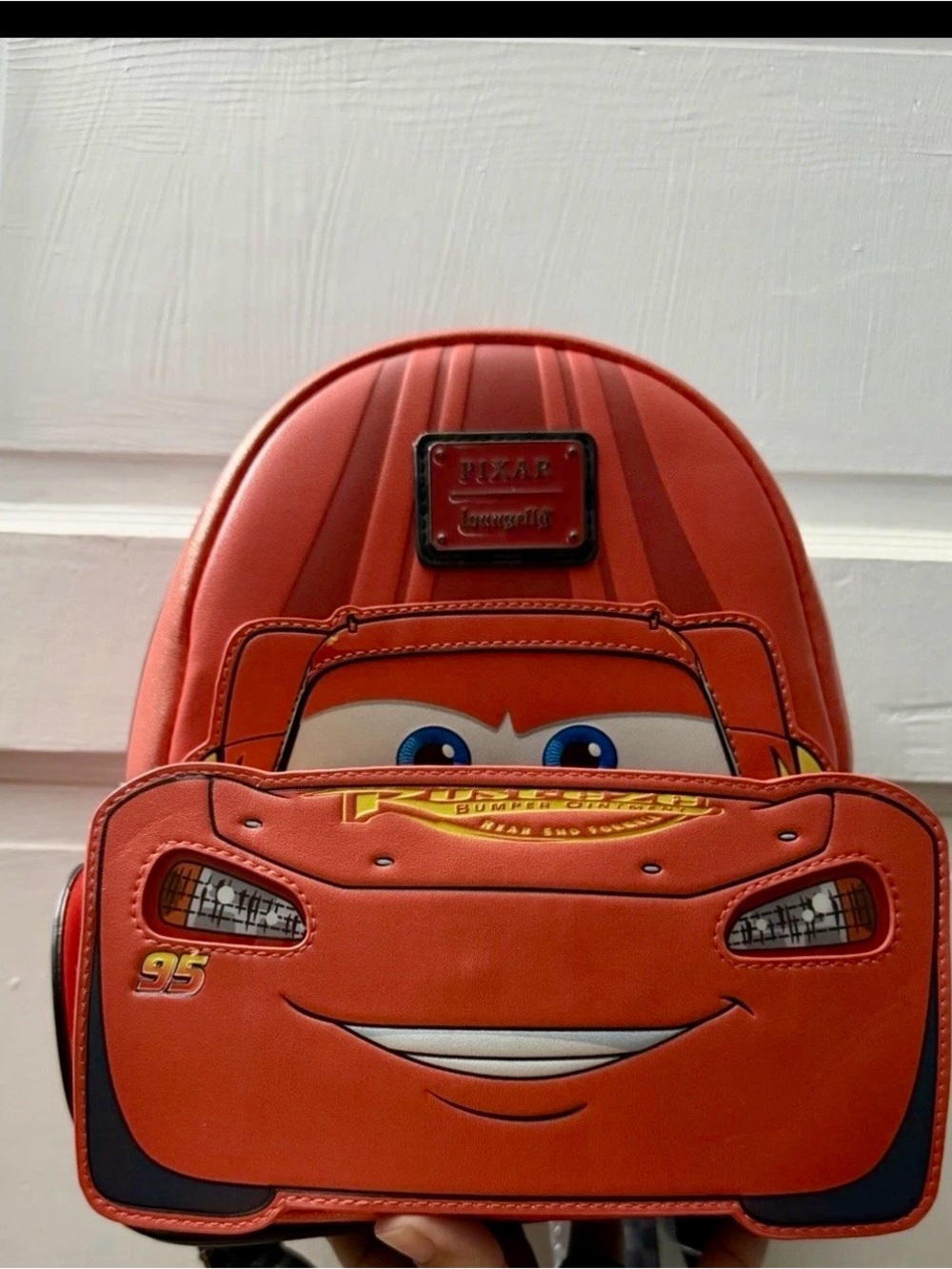 Loungefly Red Lightning McQueen Kids Backpack